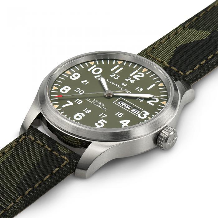 KHAKI FIELD DAY DATE AUTO Carica automatica | 42mm | H70535061 - Gioielleria Conte